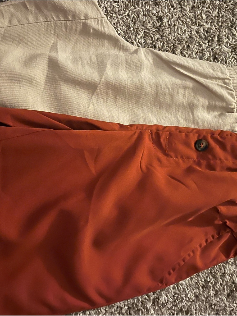 Women’s trousers in Rust and Cream
